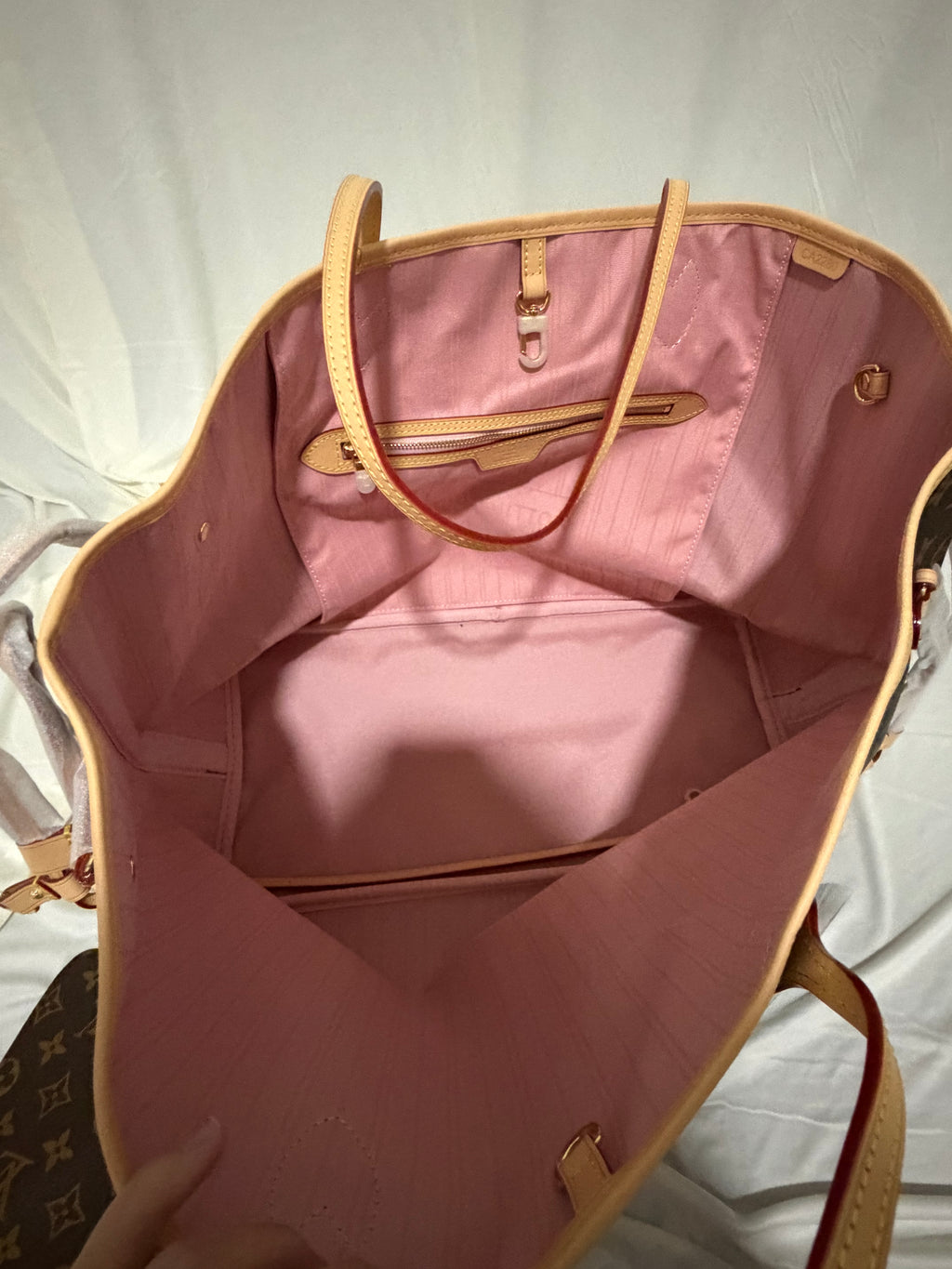 Neverfull GM brown with pink