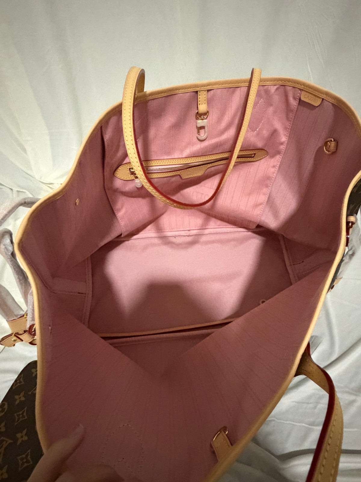 Neverfull GM brown with pink