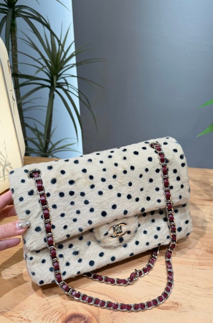 Polka dot purse