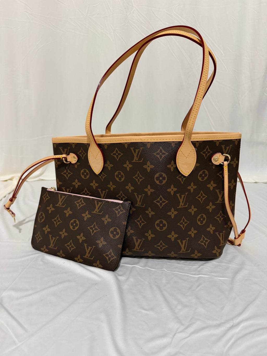 Neverfull PM brown with pink