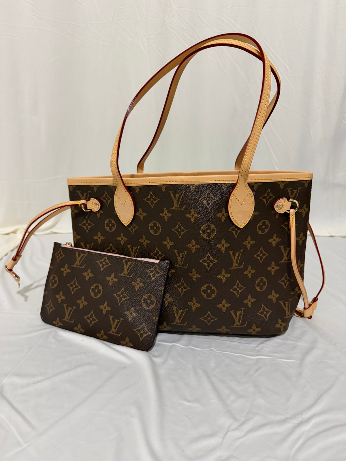 Neverfull PM brown with pink
