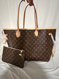 Neverfull GM brown with pink