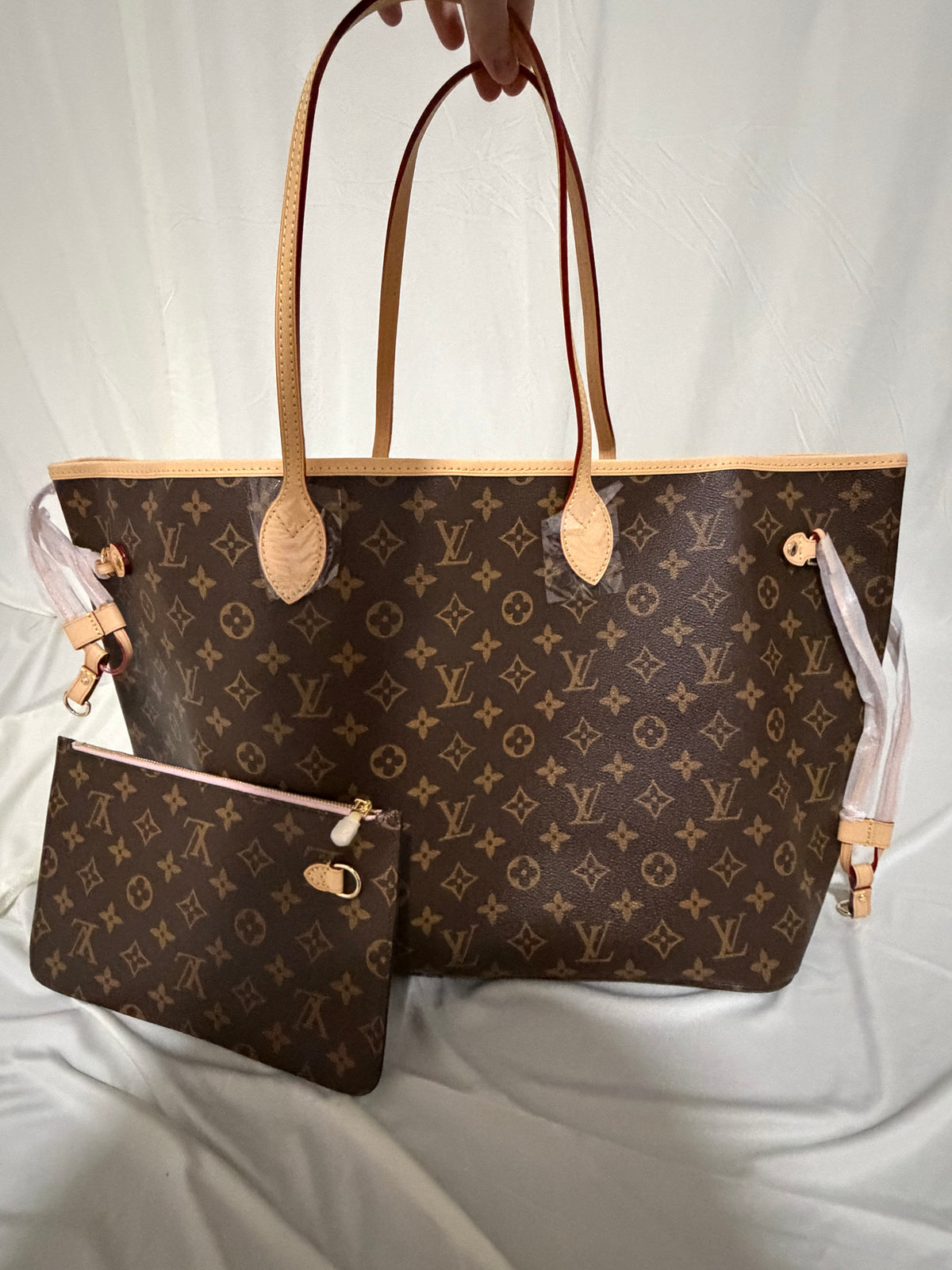Neverfull GM brown with pink