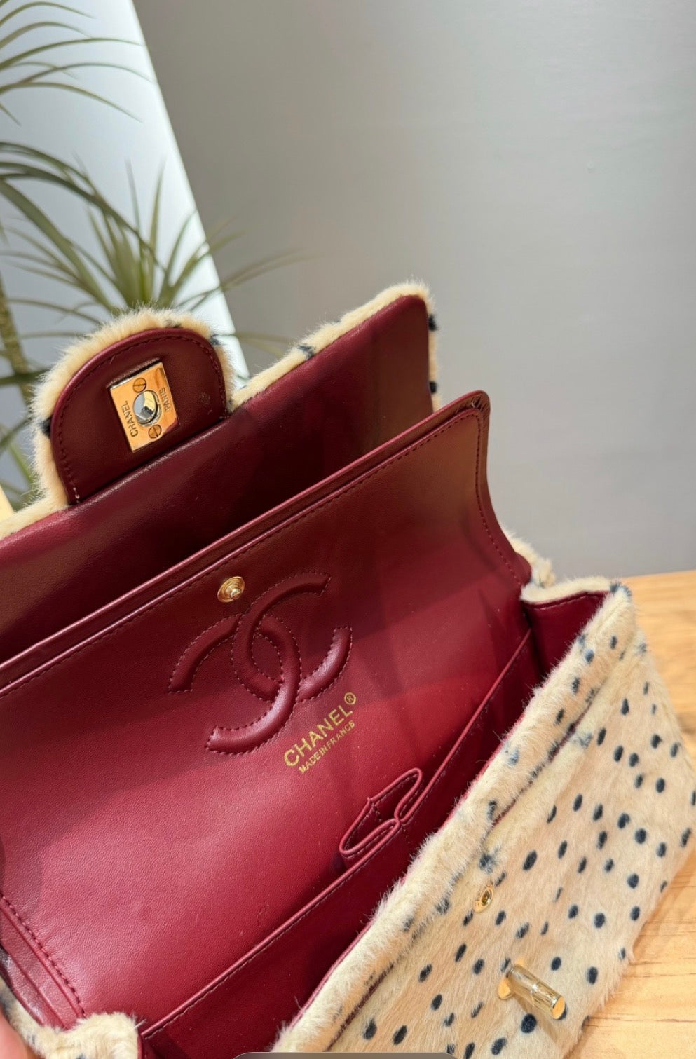 Polka dot purse