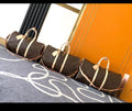 Brown duffle